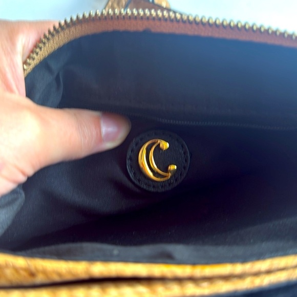 Charming Charlie Cork Pattern glitter Brown Crossbody Bag - Picture 5 of 8